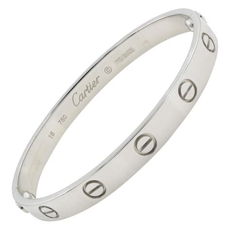 cartier love bracelet witgoud|cartier love bracelet retail price.